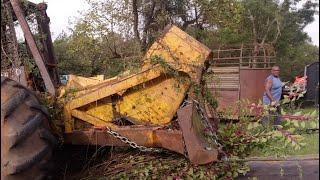 Owner Watches us load his Old Logging Skidder.