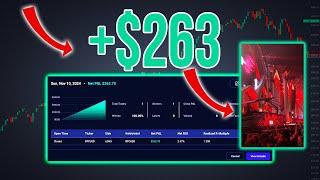 Making $263 Trading Bitcoin (During A Tiesto Set) | Trade Recap