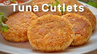 Easy & Quick Tuna Fish Cutlets | Tuna Cakes