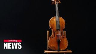 Almost 300-year-old violin goes up for auction in France