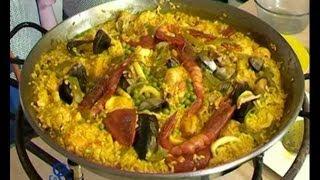 La Paella del famoso restaurante Cafe de Chinitas en Madrid, receta y elaboracion