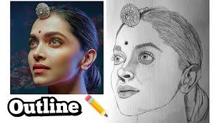 How to Draw Perfect Outline for Beginners / Shyamli S Gupta Art / part -1