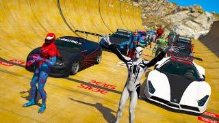 Anti-Venom Spiderman Super Challenge Sport CARS GTAV SuperHeroes !Анти-Веном Человека Паука !