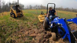 I buried the electric tractor in the mud! Tractor rescue...YouTube style!