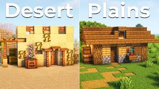 Minecraft: 3 Starter Houses in 3 Different Biomes!