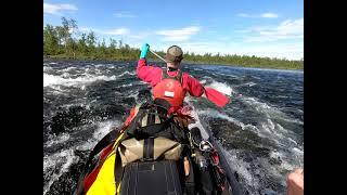 Paddeln in schwedisch Lappland 2019 150km auf dem Kaitumälven