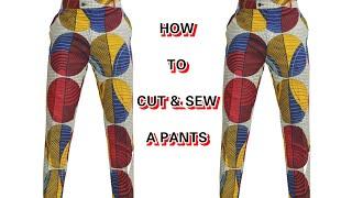 How to cut and sew a female trouser/pants (with pockets)