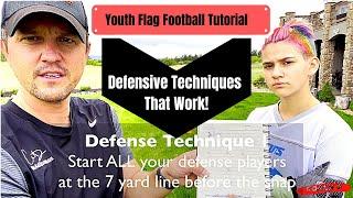 Youth Flag Football Tutorial for First Time Coaches | Defense techniques That Work | Fundamentals