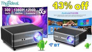 ThundeaL Full HD 1080P Projector TD98 WiFi LED 2K 4K Video DLP Home Theater Cinema Beamer New