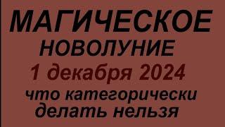 Магическое Новолуние 1 декабря 2024. В чем опасность. Что делать нельзя.