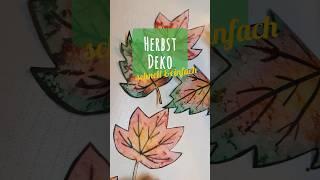 Einzigartige Herbstdeko basteln #herbstdeko #fensterdeko #herbst #bastelnmitkindern #herbstbasteln