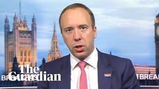 Matt Hancock says Boris Johnson calling him 'totally useless' is not embarrassing