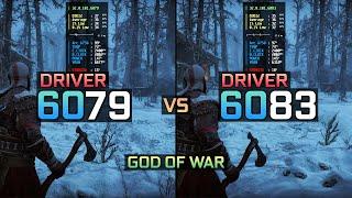 Intel Arc Driver 6079 vs 6083- Arc A750 | Test in God of War: Ragnarök - 1080P / 1440P