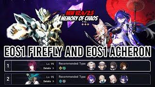 New v2.4/2.5 MoC 12 First Clear - E0S1 Firefly and E0S1 Acheron Jiaoqiu | Honkai Star Rail