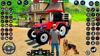 USA Tractor Farming  Driving Simulator 3D : Real Indian Tractor Game 2023