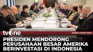 Presiden Prabowo Bertemu Pengusaha Amerika Indonesia | Kabar Utama Pagi tvOne