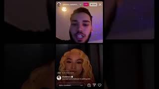 Adin Ross Gets trolled by datbitchbarbiee Instagram Live