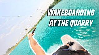 WAKEBOARDING AT THE QUARRY!