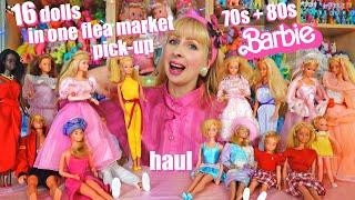 Huge Barbie pick-up at the flea market -  haul of 70s 80s vintage Barbies - doll hunting luck deluxe