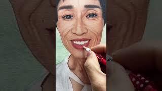 画好了抗癌湘妹子和婆婆的珍贵同框，留作纪念，阿妹一路走好，愿天堂没有病痛努力坚强的湘妹子-阿妹