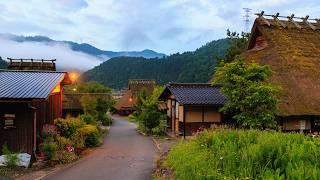 Dawn Walk through Quiet Kayabuki no Sato Village | Miyama, Japan 4K