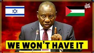 south africa isn't backing down. shocks the west with a calls to action against israel