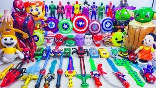 Marvel's Spider-Man series Unboxing, Spider-Man action dolls, glowing Spider-Man electric toy gun