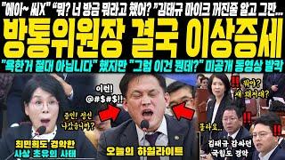 당신 지금 제정신입니까? 여기 국회에요!! 이진숙 대행 하느라 스트레스 받았나? 방통위원장 직무대행 김태규 갑자기 이상증세, "XX 사람을 죽이네 죽여~" 영상 8번 돌려본 과방위