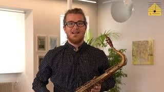 Vorstellung Lehrkräfte der Städtischen Musikschule Schwäbisch Gmünd: Saxophon: Bastian Brugger