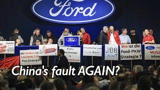 'Anger and tears' among German Ford workers faced with layoffs; US automaker cites tough China rival