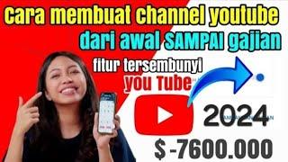 Cara  Membuat Channel Youtube Dari Awal Sampai Gajian Pake hp Android 2024