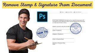 Remove The Document Stamp Seal | Photoshop Tutorial