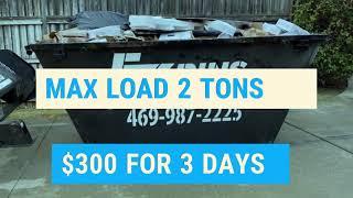 AFFORDABLE DUMPSTER RENTAL DALLAS TX | ROLL OFF DUMPSTER DALLAS TX