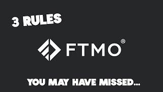 FTMO Hidden Rules: 3 Rules That You Might Have Missed