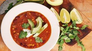 Beefy Taco Soup Recipe - Laura Vitale - Laura in the Kitchen Episode 1012