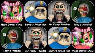 Mega Escape Dental Clinic Full Gameplay,Barry's Prison Run,Escape Mr Funny Toyshop,Toby's Hospital