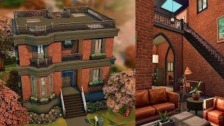 Autumn Townhouse Speed Build | The Sims 4 | No CC