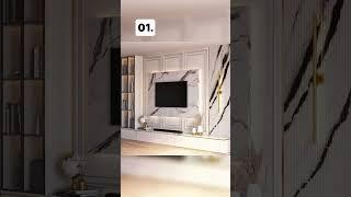 Top-5 Modern TV unit Design with Storage   #homedecor #interiordesign