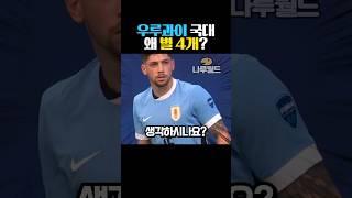 우루과이 축구 국대 로고 왜 별 4개?
