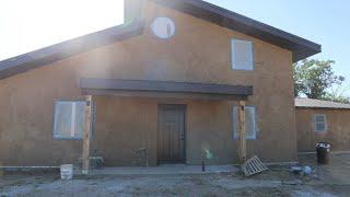 SECOND coat of Natural Hydraulic Lime Plaster | Exterior of House