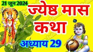 ज्येष्ठ मास कथा -अध्याय  29 ॥ Jyeshth Mass ki Katha Day 29 ॥Jyeshth Mass Mahatmya Adhyay  29 ॥