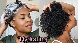 My Hydrating wash day routine! for | Dry Natural Hair |