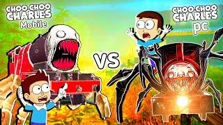 Choo Choo Charles PC vs Choo Choo Charles Mobile | Shiva and Kanzo Gameplay