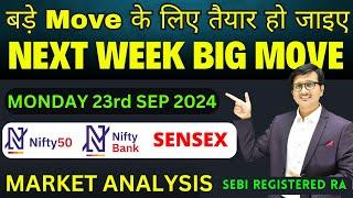 Nifty Prediction and Bank Nifty Analysis for MONDAY 23 SEPTEMBER 24 |Nifty Banknifty Tomorrow