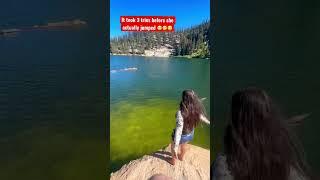 Would you jump in this lake? #shorts #vlog #adventure #viral #subscribe #reels #vlogging