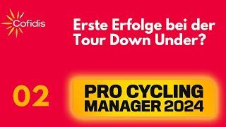 PCM24 Karriere | Erste Erfolge bei der Tour Down Under? | 02 | Pro Cycling Manager 2024