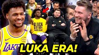 HYPE si Luka Doncic, trinashtalk ni Bronny ang fan ng Clippers! | Todo FLEX si LeBron kay Luka