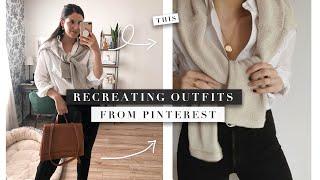 Recreating Outfits from PINTEREST Shopping My Own Closet | by Erin Elizabeth