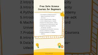 Best Free Data Science Courses for Beginners in 2025!