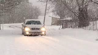 W203 C200 Kompressor In Snow